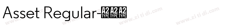Asset Regular字体转换